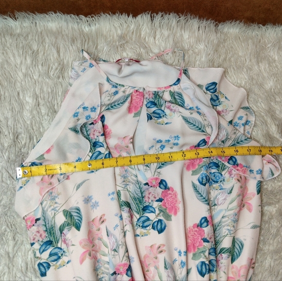 Parker Williame Floral Silk Dress Size S - Picture 12 of 14